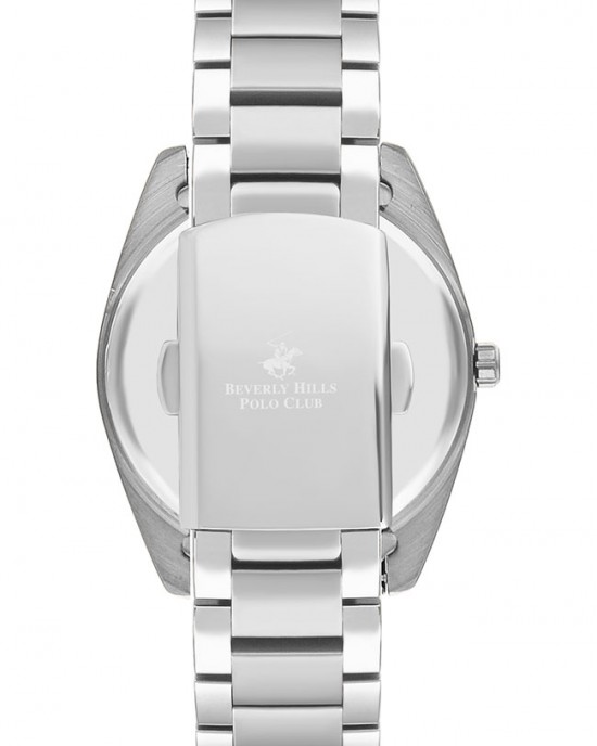 BEVERLY HILLS POLO CLUB, Silver Stainless Steel Bracelet BEVERLY HILLS