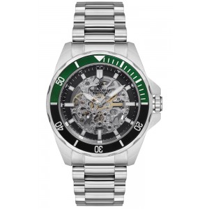 BEVERLY HILLS POLO CLUB , Automatic Silver Stainless Steel Bracelet