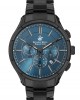 BEVERLY HILLS POLO CLUB, Dual Time Black Stainless Steel Bracelet BEVERLY HILLS