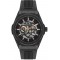BEVERLY HILLS POLO CLUB, Automatic Black Rubber Strap