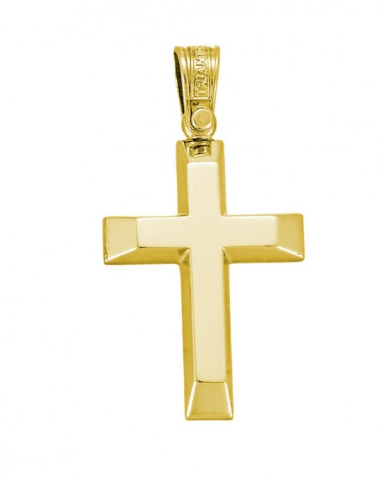 TRIANTOS cross, K14 yellow gold. CROSSES