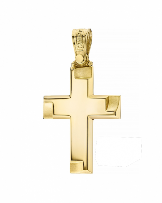 TRIANTOS cross, K18 yellow gold. CROSSES