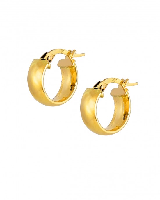 Earrings hoop K14 yellow gold EARRINGS