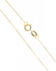 K18 cross with diamonds and chain, yellow gold. BAPTISM CROSSES FOR GIRLS